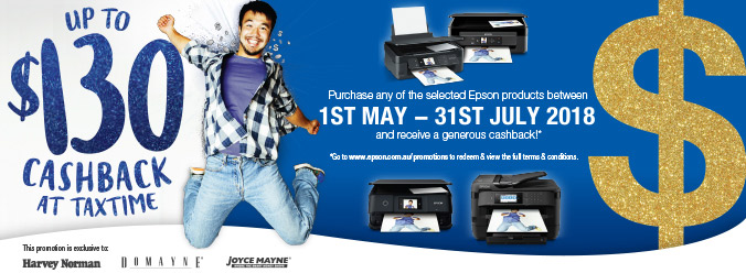 Harvey Norman Group TaxTime Cashback Promotion