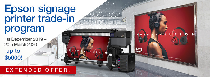 Keep Your Cool Epson Signage Trade-in Program
